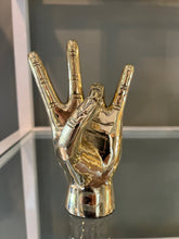 V.O.L Hand Sign Sculpture in Brass
