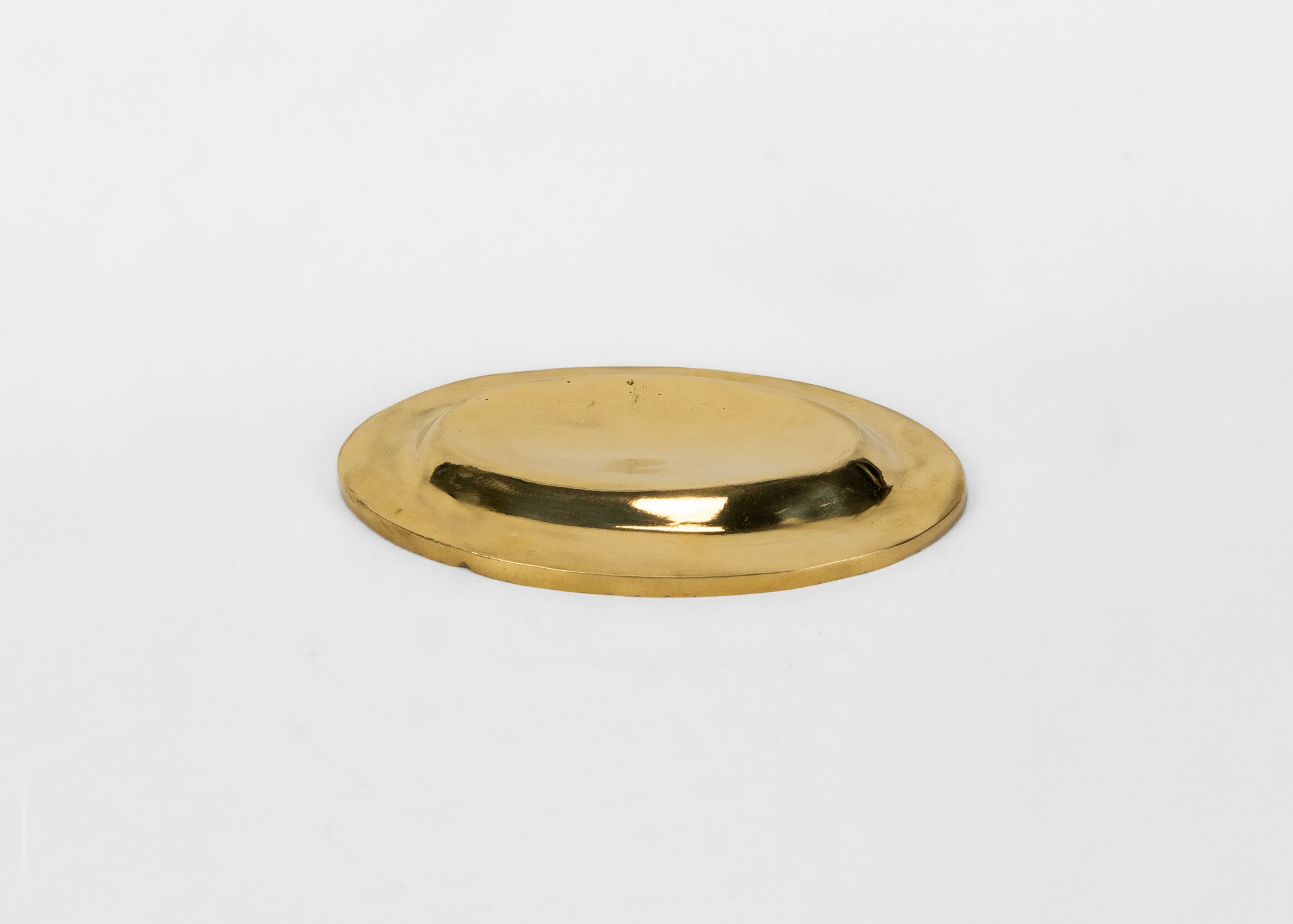 Braided Oval Catch All Bowl or Small Jewelry Tray in Brass