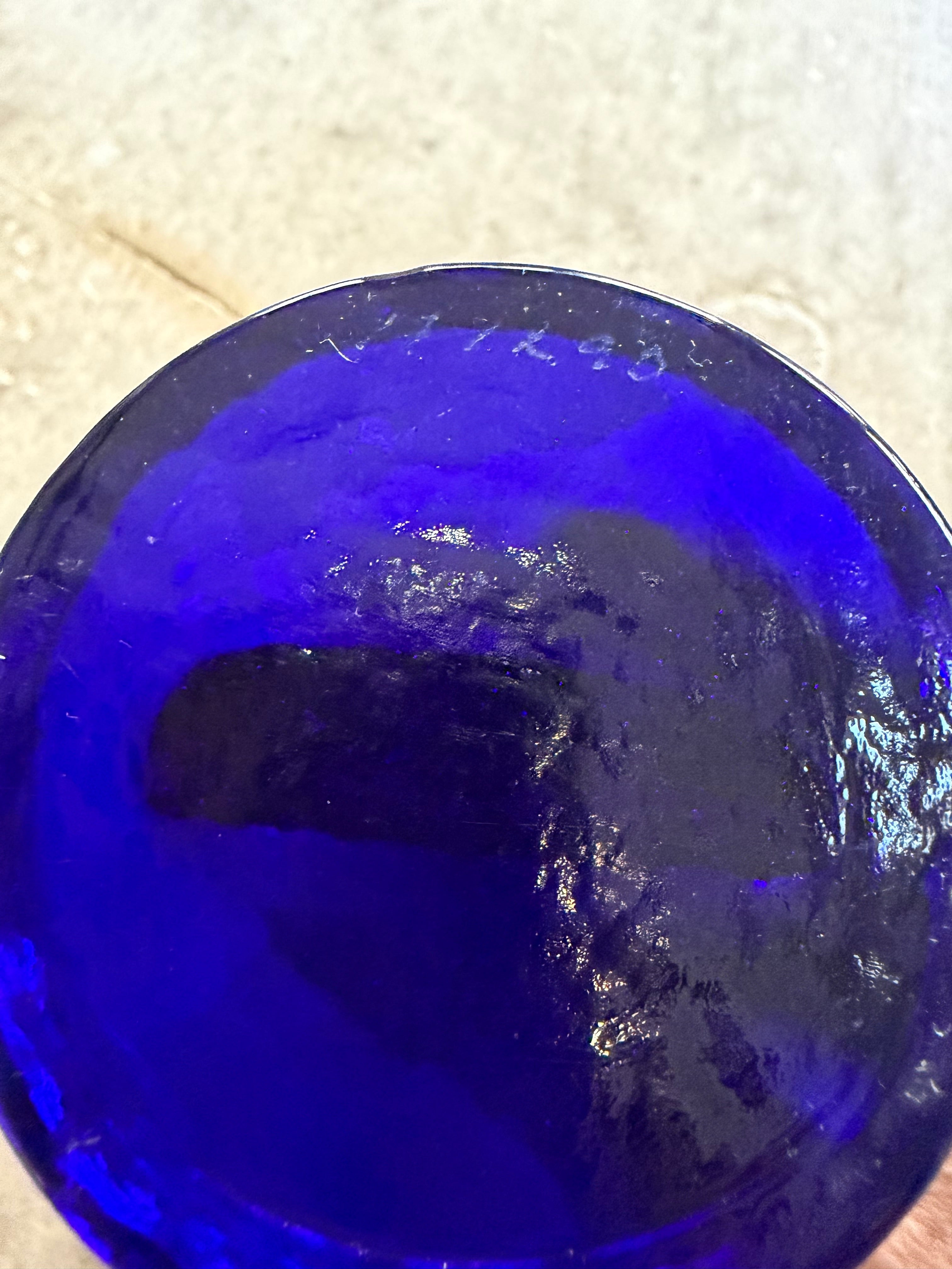 Erik Hoglund Kosta Boda Cobalt Statue, Circa 1957