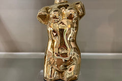 Female Torso Sculpture in Brass