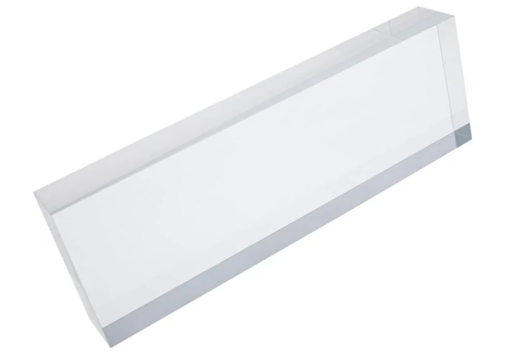 Rectangular Clear Lucite Gallery Block (1.125" Height/Thickness)