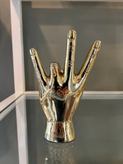 V. O. L. Hand Sign Sculpture in Brass